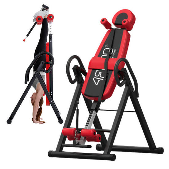 Inversionsbank 4FIZJO Schwerkrafttrainer Rückentrainer Klappbar Fitnesstraining