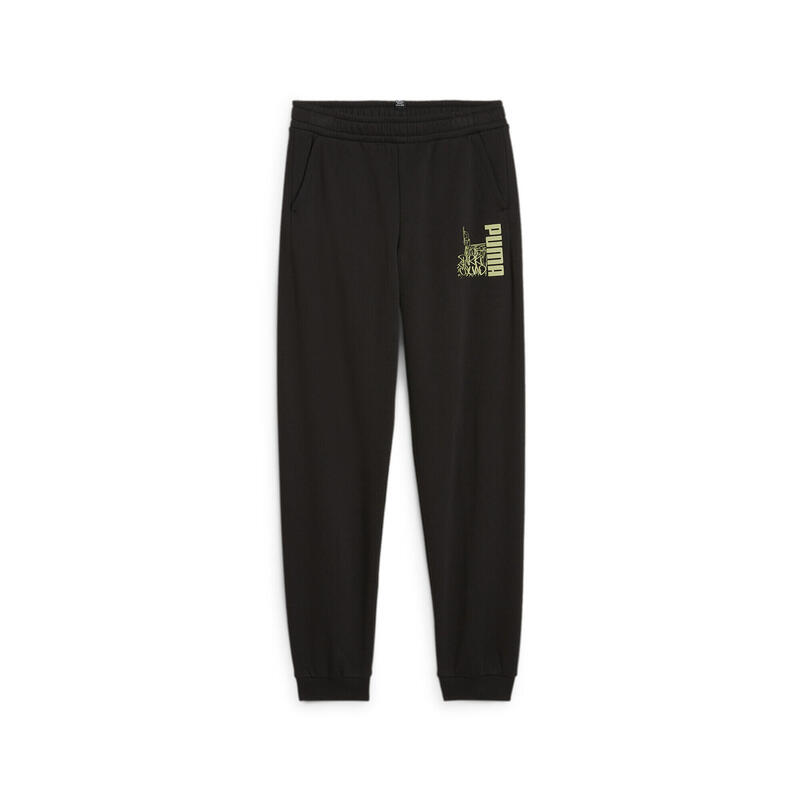 Pantaloni de sport ESS+ MID 90s pentru tineret PUMA Black