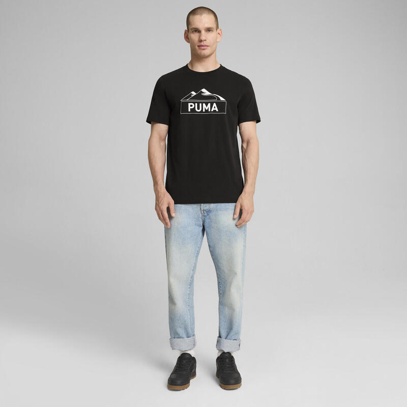 OPEN ROAD T-shirt met print voor heren PUMA Black