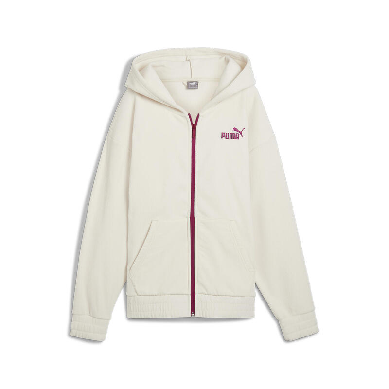 ESS ELEVATED hoodie met volledige rits PUMA Alpine Snow White