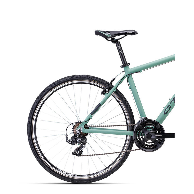 Bicicleta híbrida CTM Tranz 1.0 - Verde