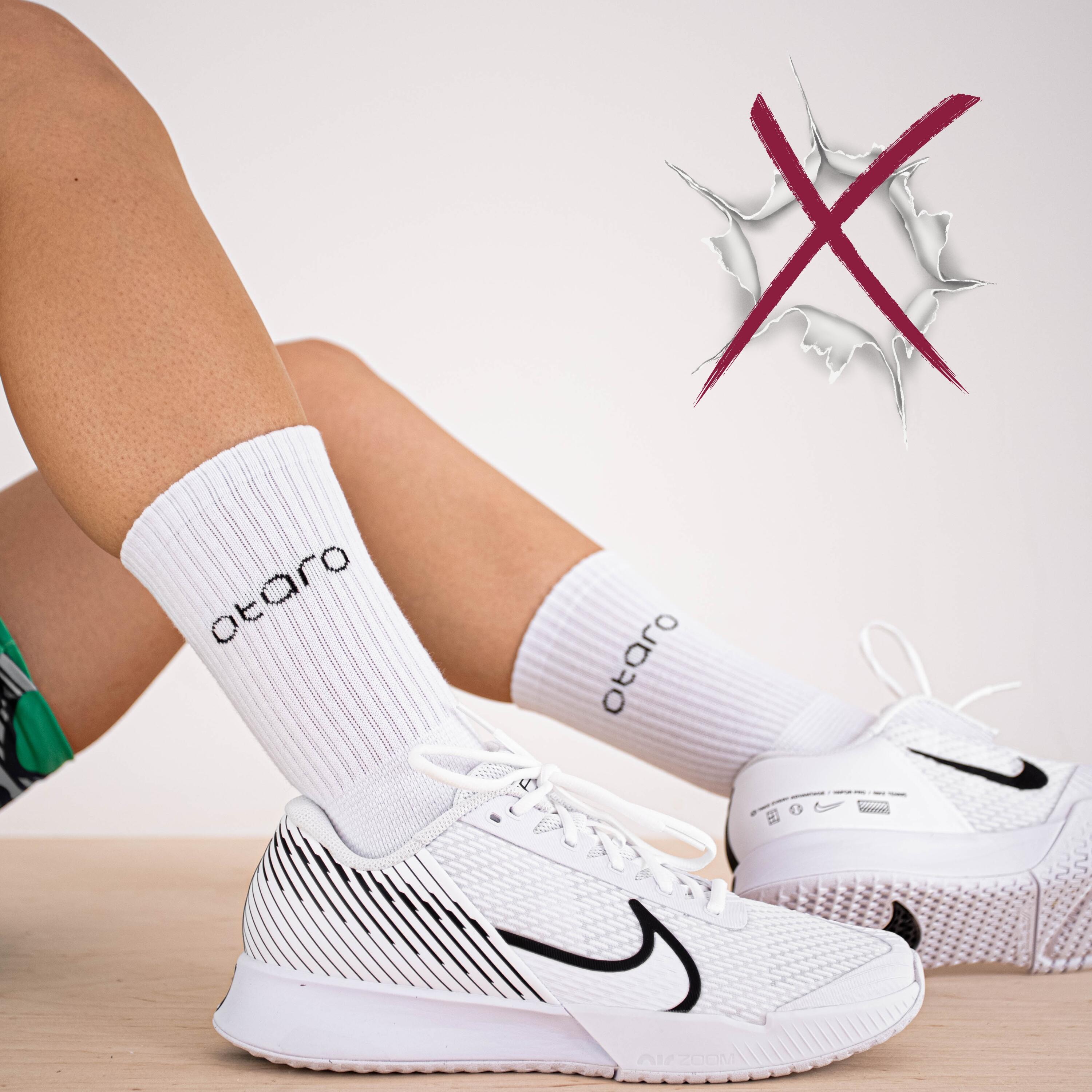Chaussettes de Tennis Otaro® Premium | Amorti Optimal, Respirantes | Lot de 2 4/7