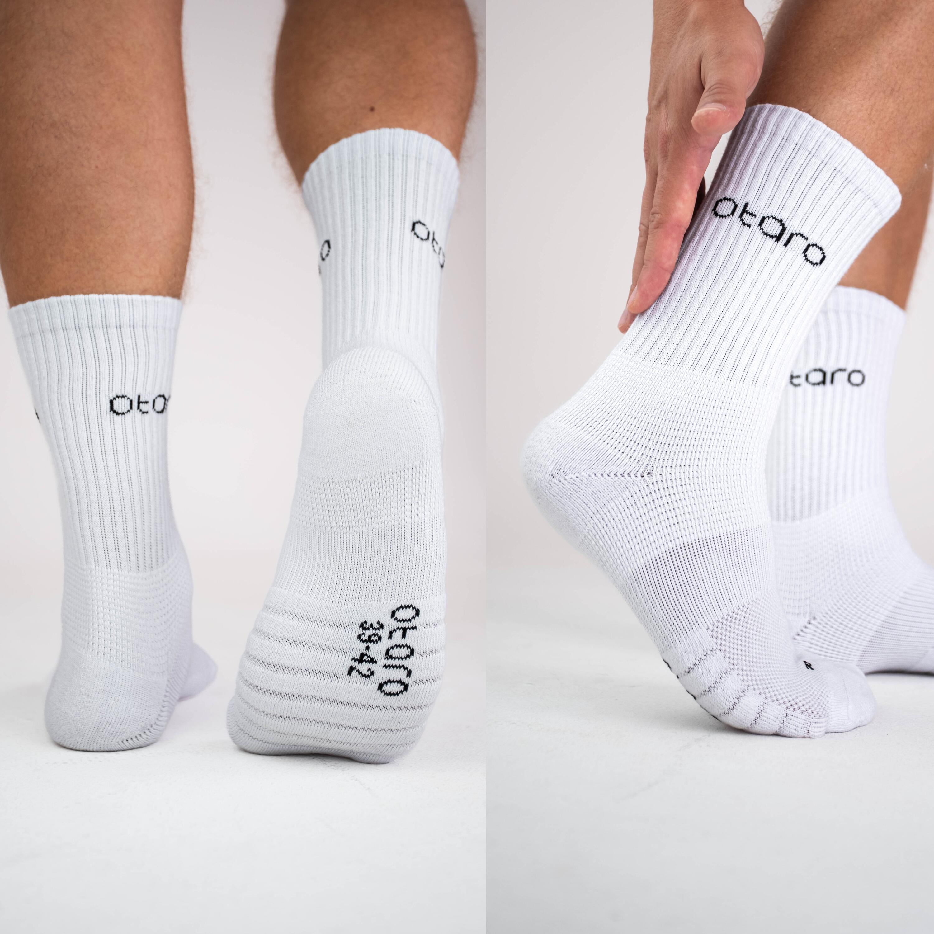 Chaussettes de Tennis Otaro® Premium | Amorti Optimal, Respirantes | Lot de 2 3/7