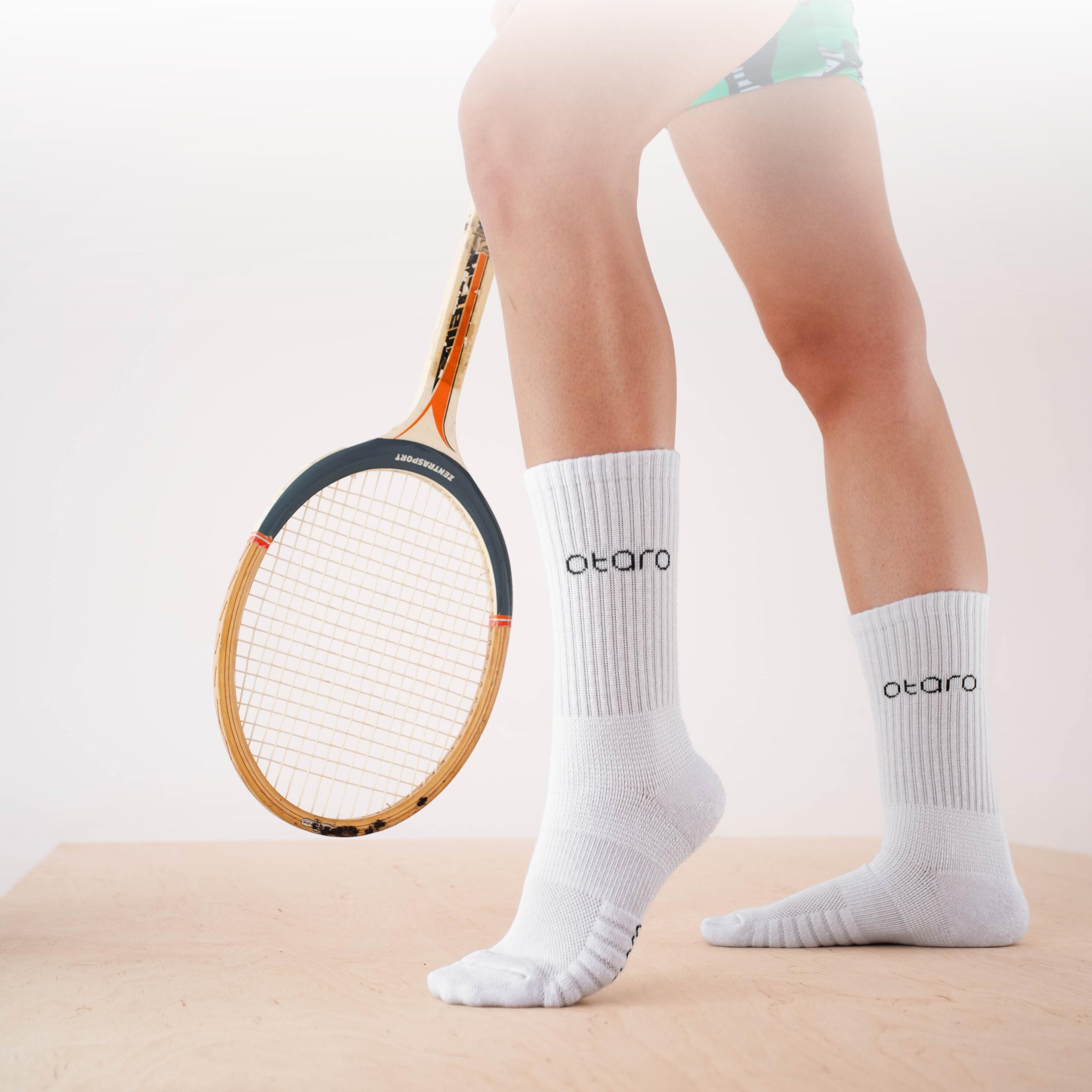 Chaussettes de Tennis Otaro® Premium | Amorti Optimal, Respirantes | Lot de 2 2/7