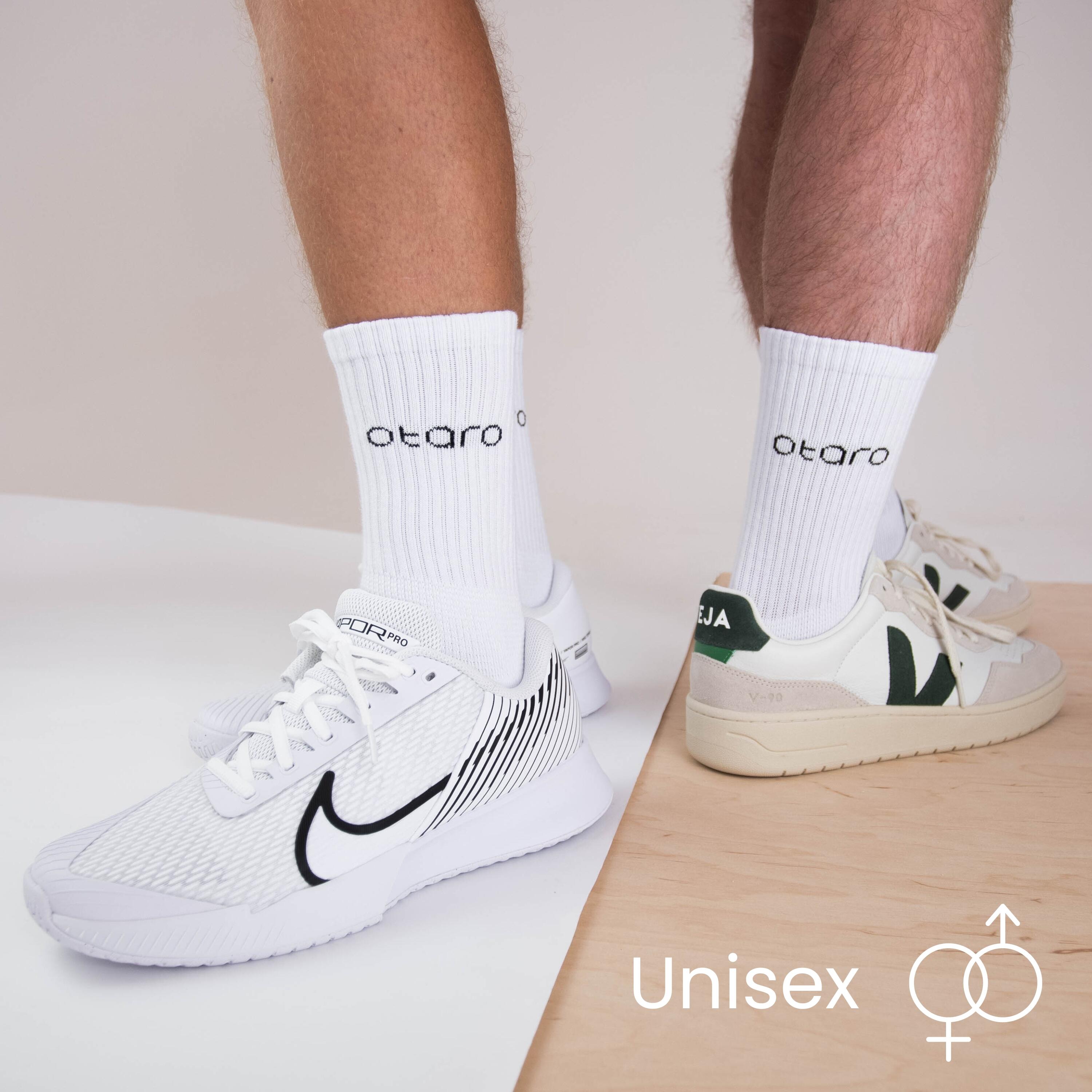 Chaussettes de Tennis Otaro® Premium | Amorti Optimal, Respirantes | Lot de 2 5/7