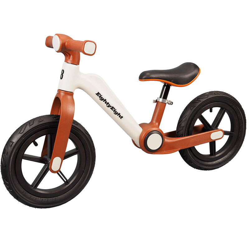 Bicicleta fara pedale pentru copii Condor, roti gonflabile cauciuc 12 inch, maro