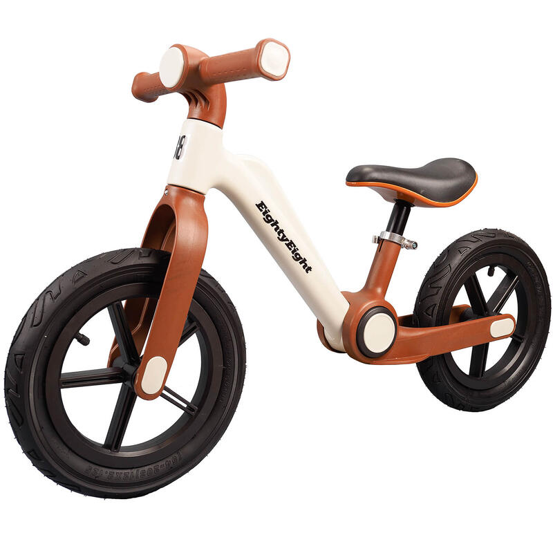 Bicicleta fara pedale pentru copii Condor, roti gonflabile cauciuc 12 inch, maro
