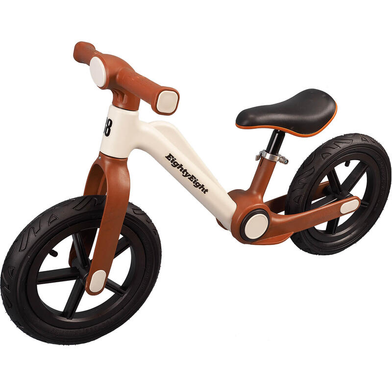 Bicicleta fara pedale pentru copii Condor, roti gonflabile cauciuc 12 inch, maro