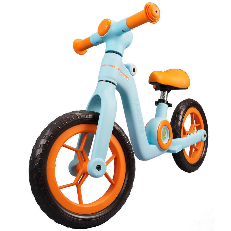 Bicicleta fara pedale pentru copii Little Dino, 12 inch, blue