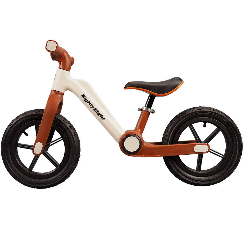 Bicicleta fara pedale pentru copii Condor, roti gonflabile cauciuc 12 inch, maro