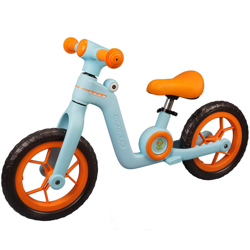 Bicicleta fara pedale pentru copii Little Dino, 12 inch, blue