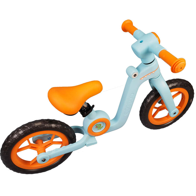 Bicicleta fara pedale pentru copii Little Dino, 12 inch, blue