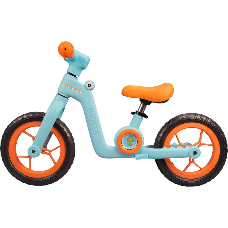 Bicicleta fara pedale pentru copii Little Dino, 12 inch, blue