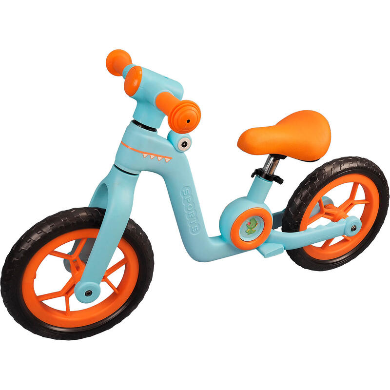 Bicicleta fara pedale pentru copii Little Dino, 12 inch, blue