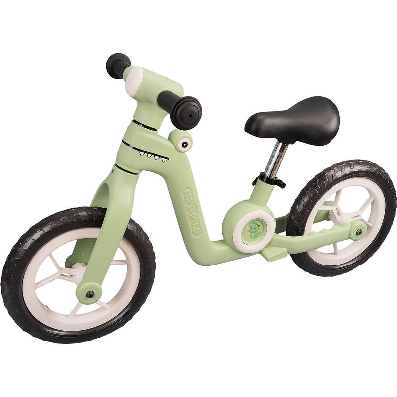 Bicicleta fara pedale pentru copii Little Dino, 12 inch, vernil