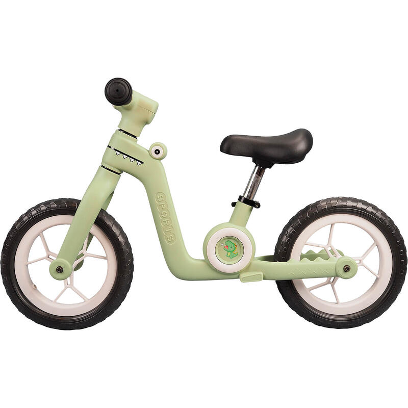 Bicicleta fara pedale pentru copii Little Dino, 12 inch, vernil