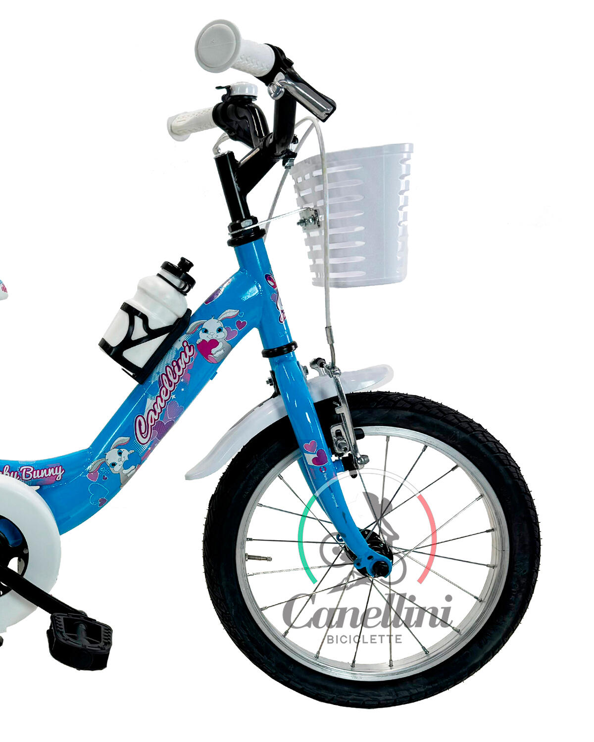 Kinderfahrrad Canellini VENERE 16" BABY BUNNY - Hellblau 2/3