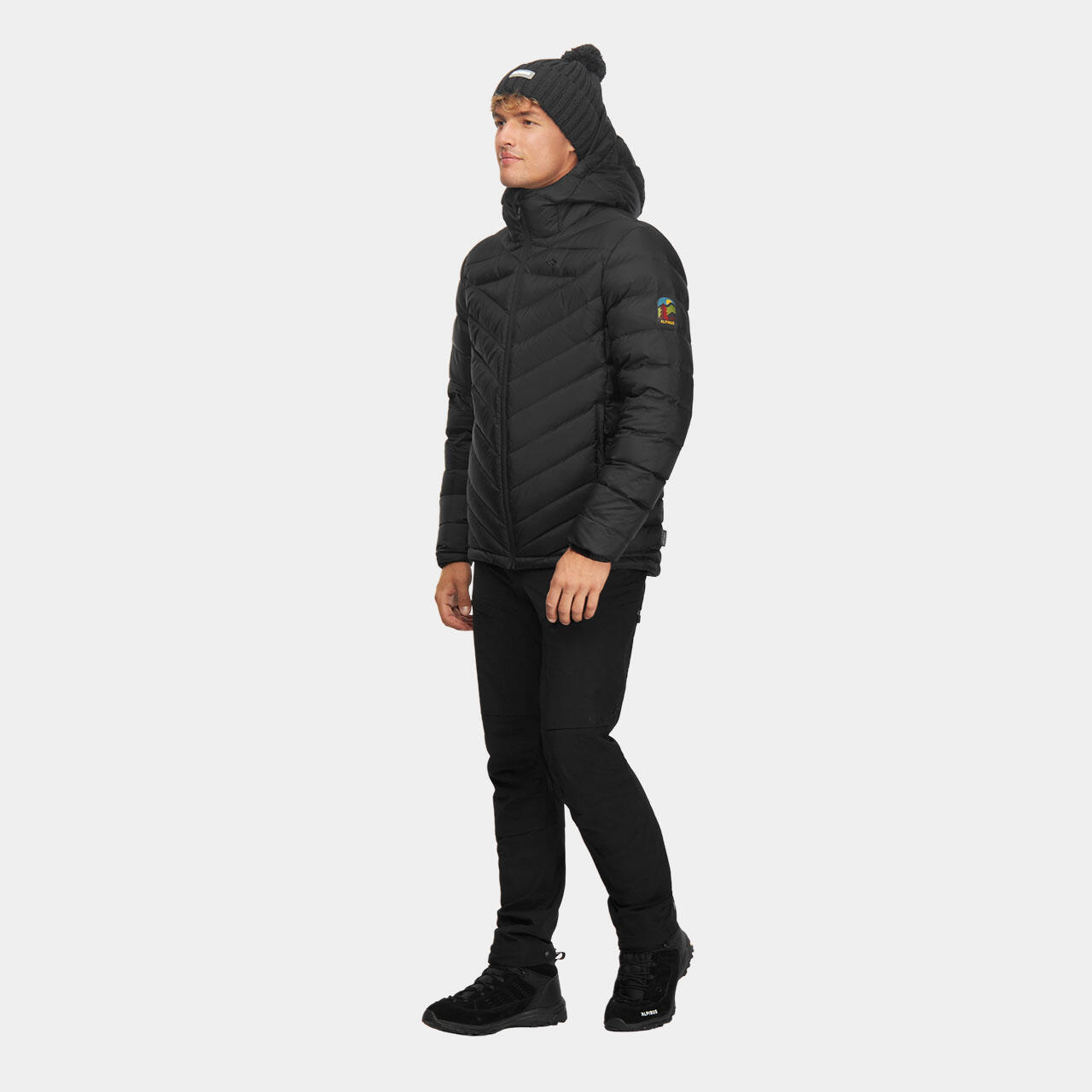 Doudoune en duvet de trek montagne Alpinus Monviso - Homme 3/5
