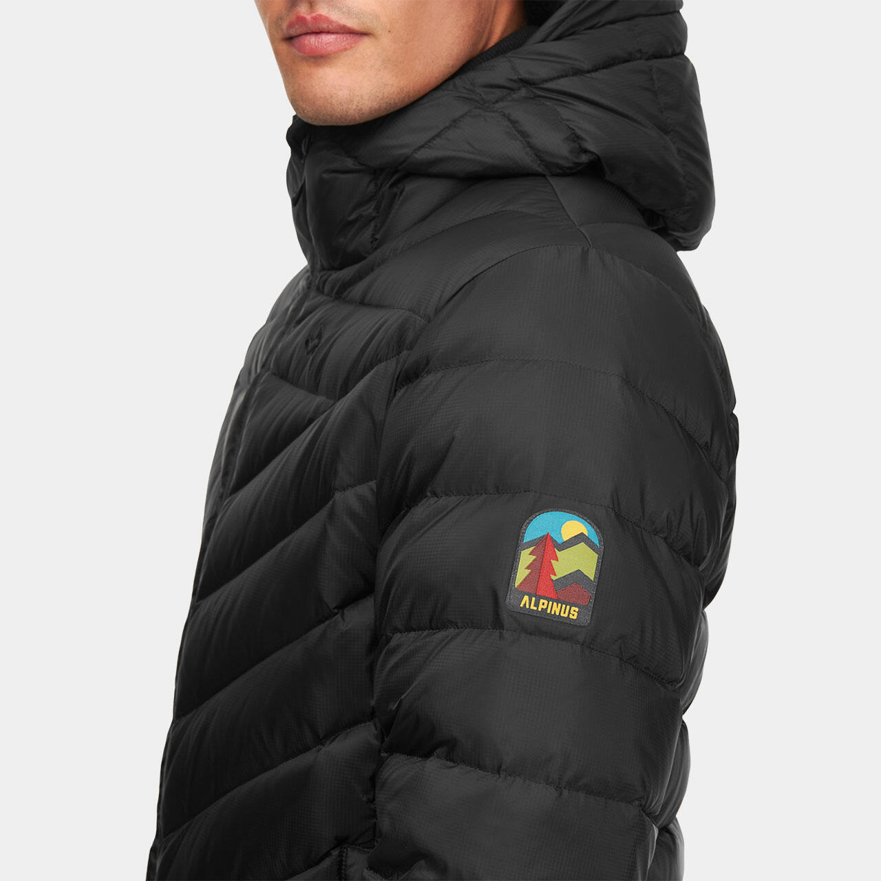 Doudoune en duvet de trek montagne Alpinus Monviso - Homme 4/5
