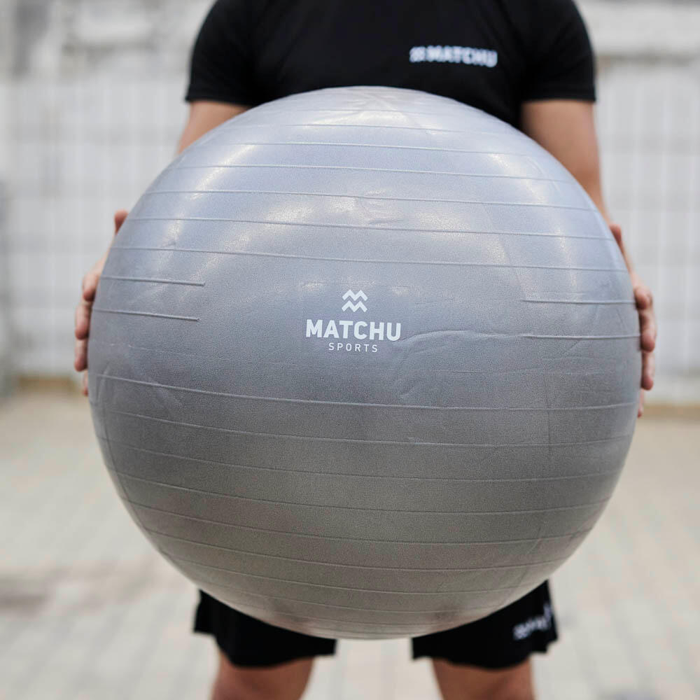 Gymbal / fitness bal / swiss ball 75cm - blauw - Ø 75cm 5/5