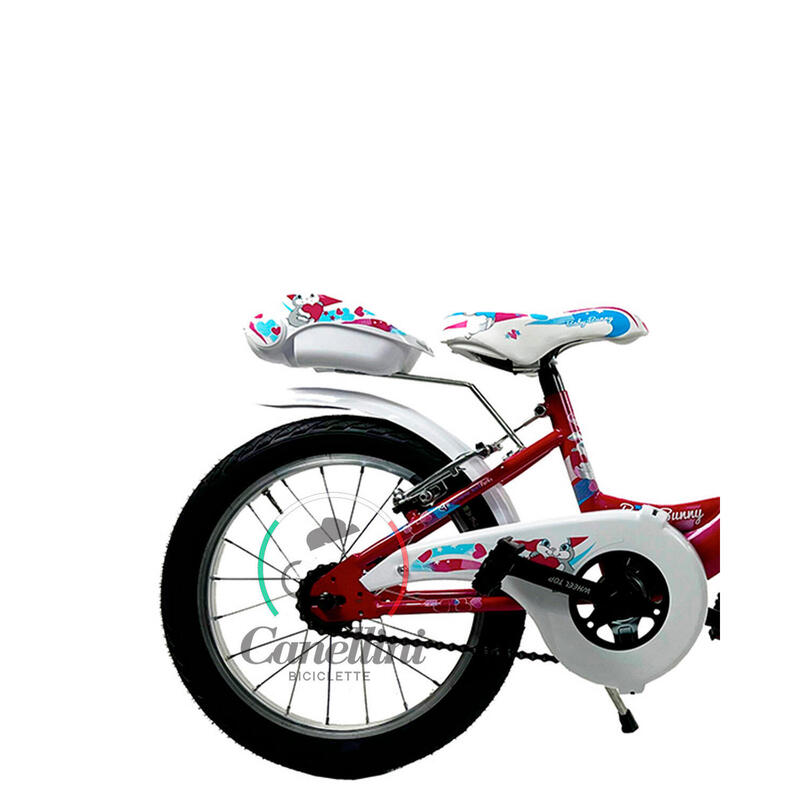 Bicicletă pentru fete Canellini VENERE 16" BABY BUNNY - Fucsia