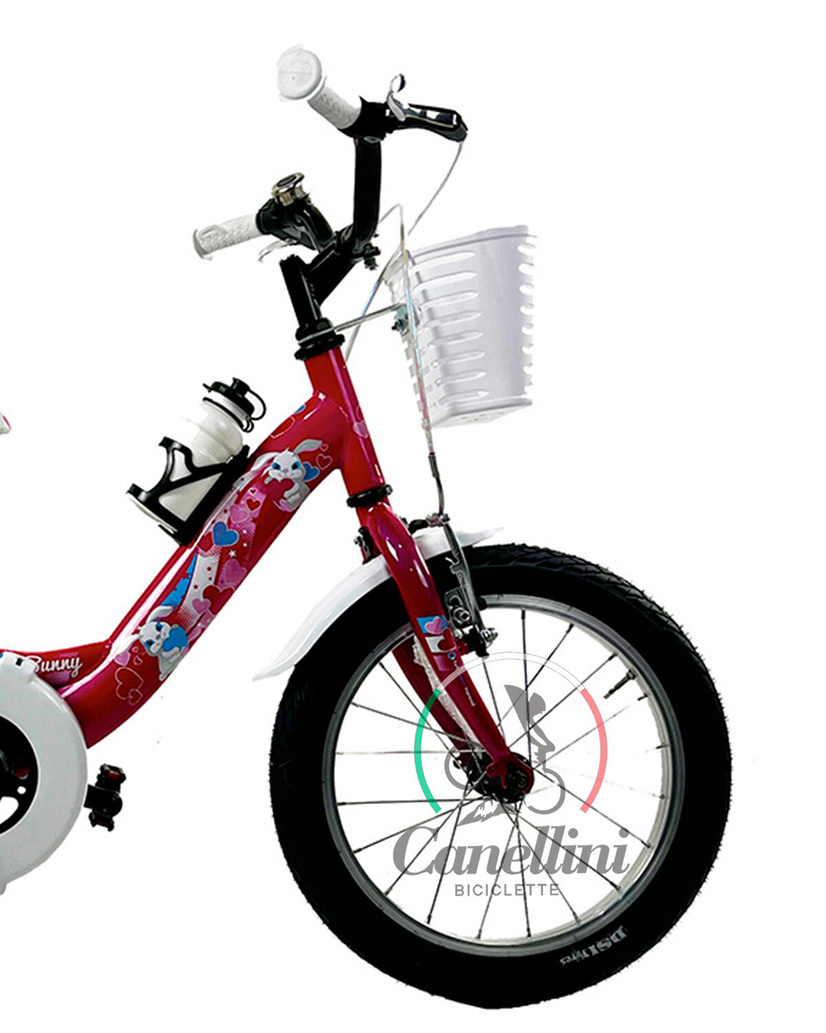 Kinderfahrrad Canellini VENERE 16" BABY BUNNY - Fuchsia 2/3
