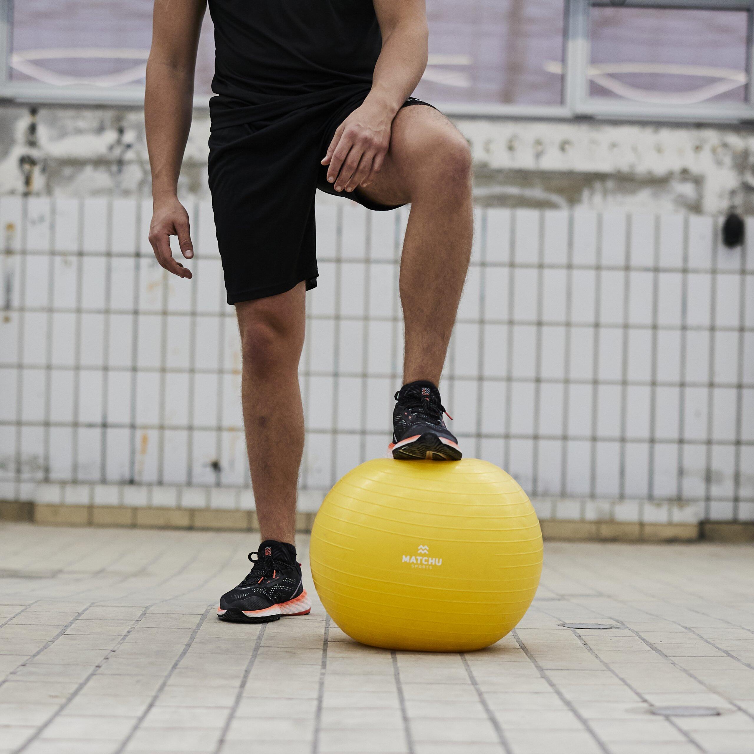 Ballon D'exercice Gymnic Classic Plus – 75 Cm – Jaune – Anti-éclatement – Neuf