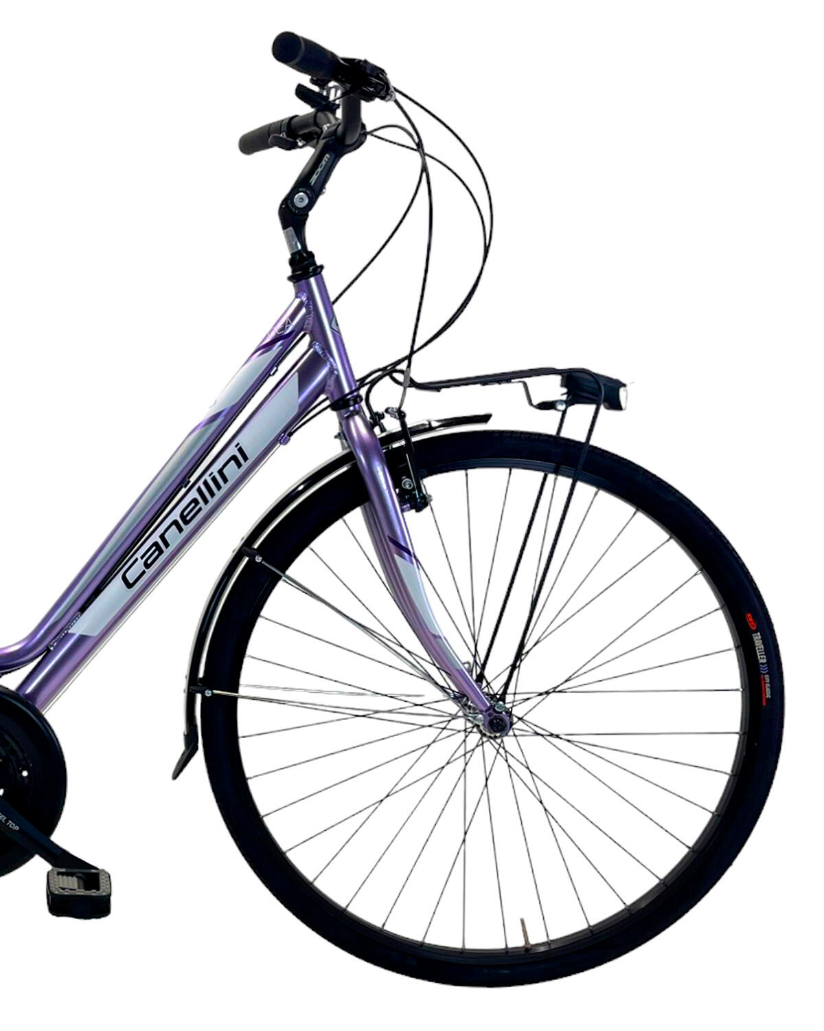 Bicicleta de cidade DEA mulher - Violeta 2/3