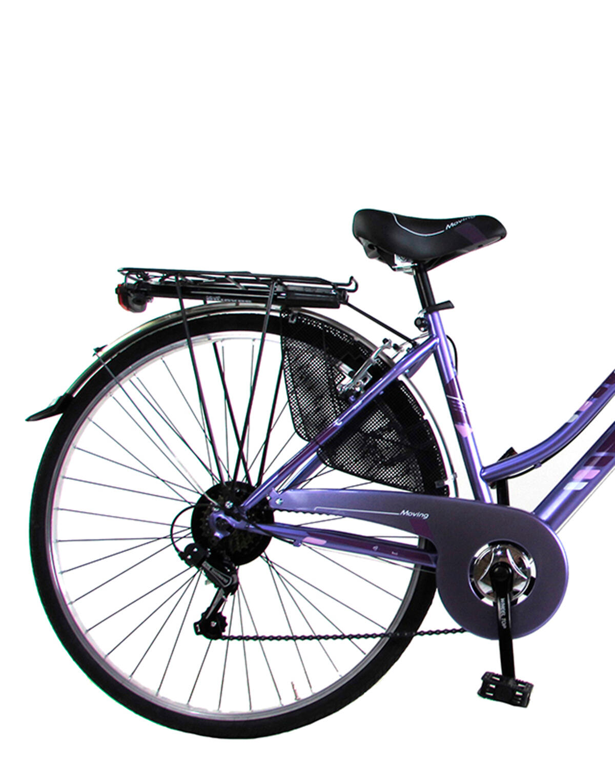 Bicicleta de cidade MOVING 28" mulher - Roxo 3/3