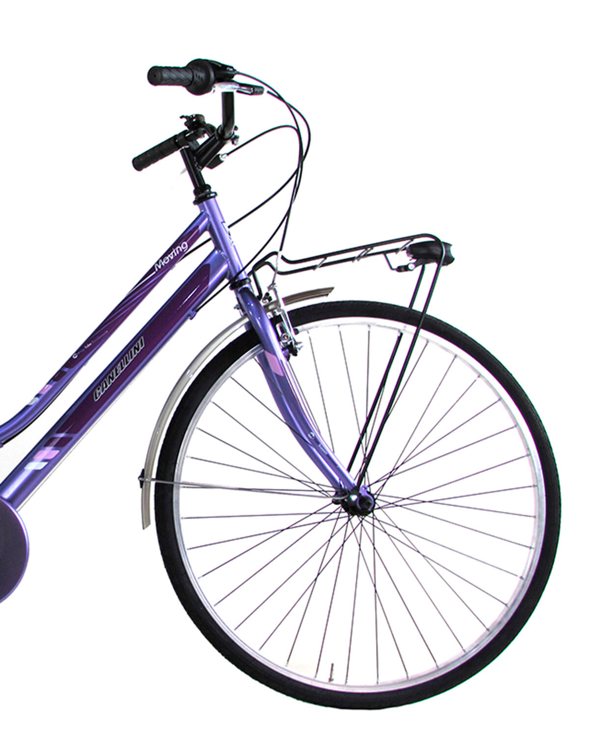 Bicicleta de cidade MOVING 28" mulher - Roxo 2/3