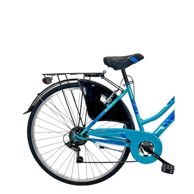 Bicicleta de paseo Moving 28" mujer - Azul claro