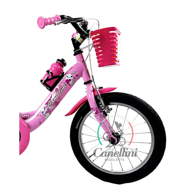 Meisjesfiets Canellini VENERE 16" BABY BUNNY - Roze