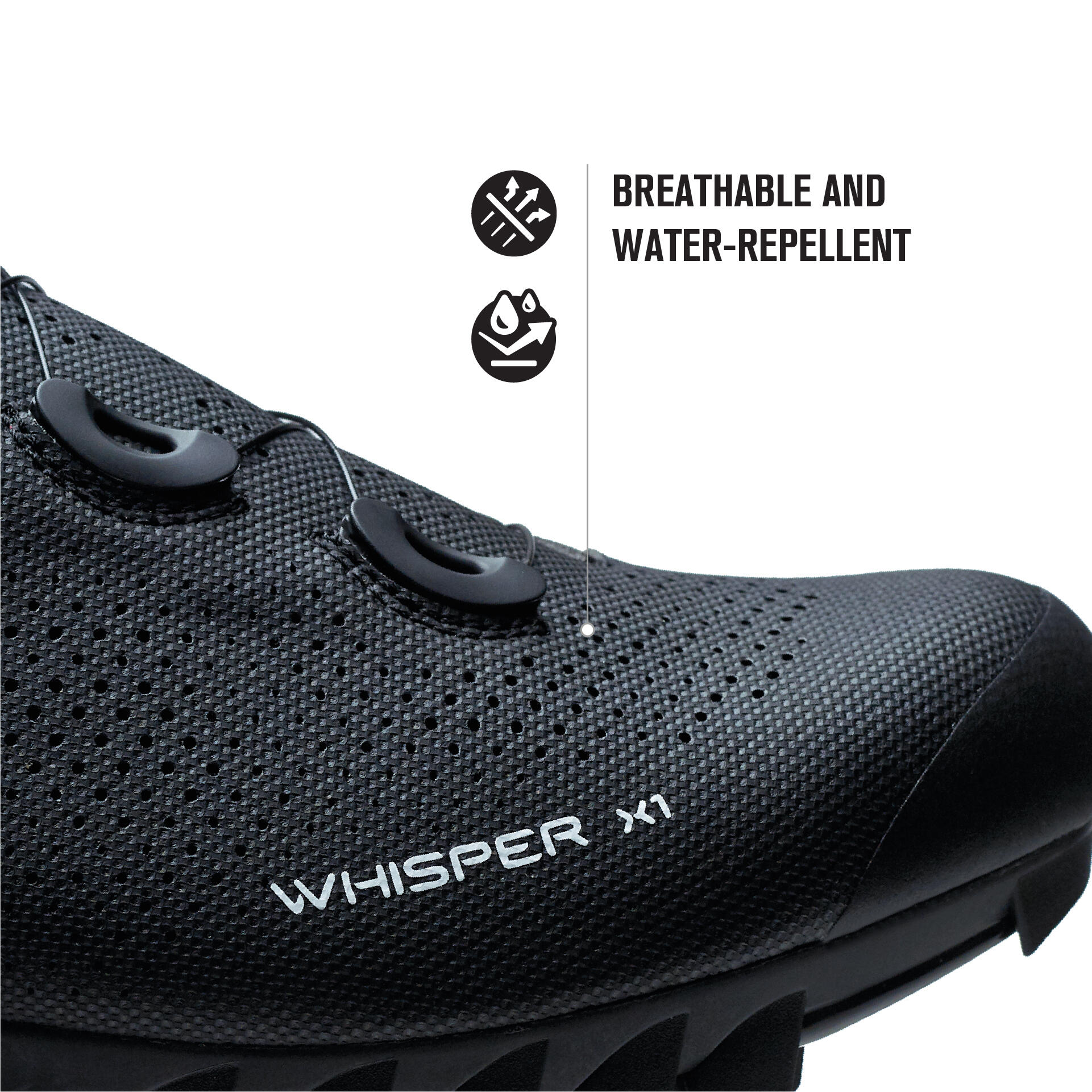 Scarpe da Bici MTB Whisper X1 Nero 5/7