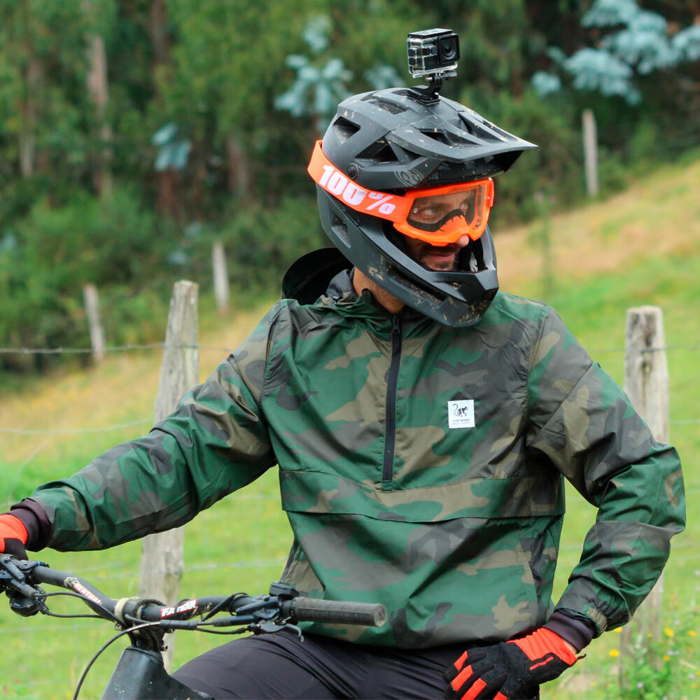 Jaqueta impermeável masculina com capuz – corta-vento (Camuflagem) 3/5