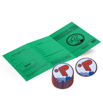 Deutsches Schwimmabzeichen-Set Bronze Mit Bügelbeschichtung, rund