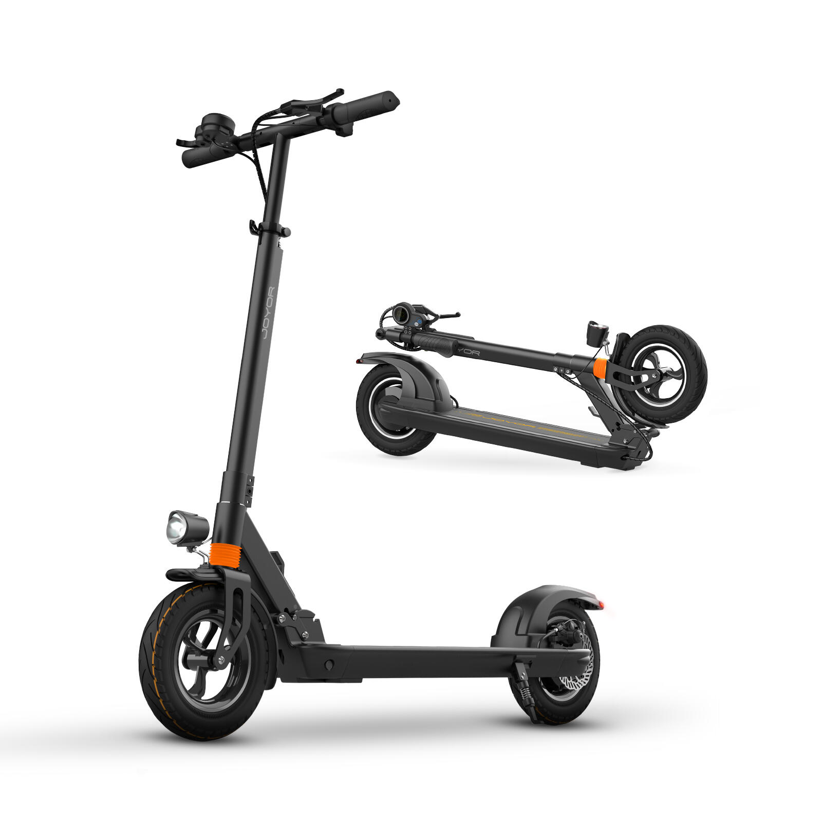 Joyor X5S volwassen elektrische scooter zwart + helm 2/7