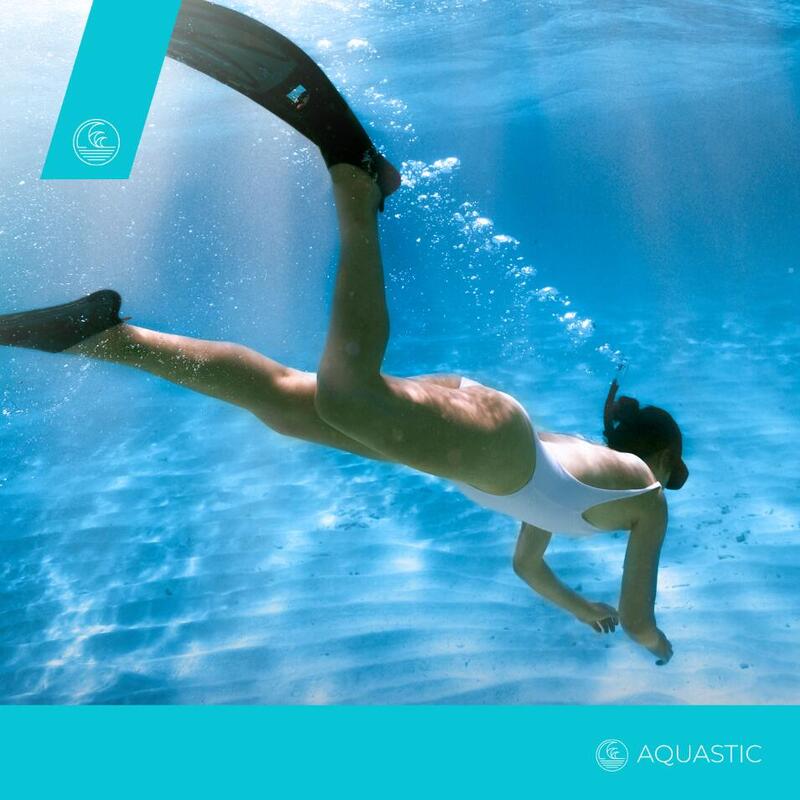 AQUASTIC Aripioare pentru snorkeling pentru copii Shelly