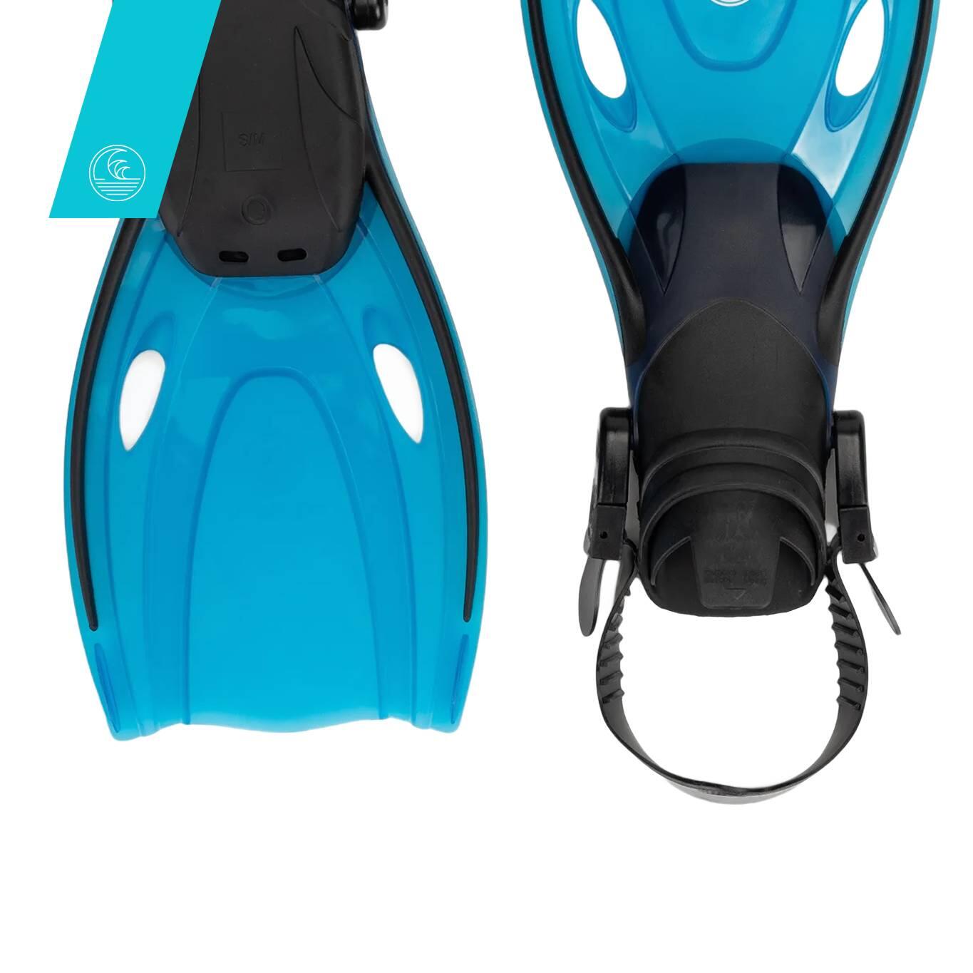 Aquastic - Palmes De Snorkeling Enfants Aquastic Shelly - Palmes - Bleu - Decathlon