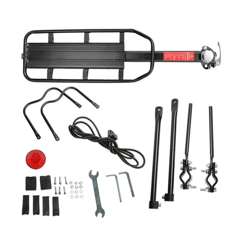 Portbagaj bicicleta MTB cu stop reflectorizant rosu, sarcina maxima 50 kg