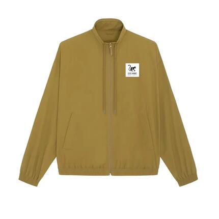 Wasserdichte Herrenjacke – atmungsaktive Windjacke – recyceltes Polyester (Senf)