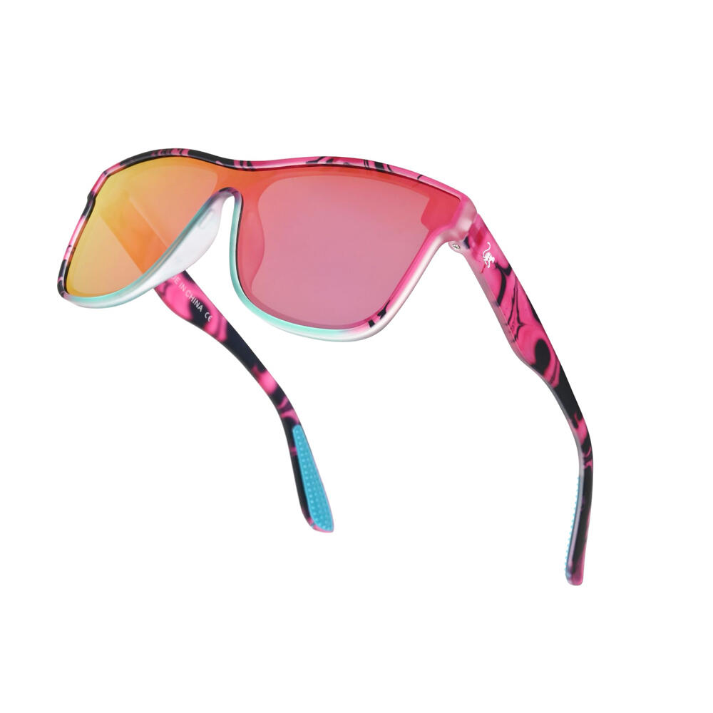 Okulary przeciwsłoneczne Unisex – polaryzacyjne / UV400 / TAC (różowy) 4/7