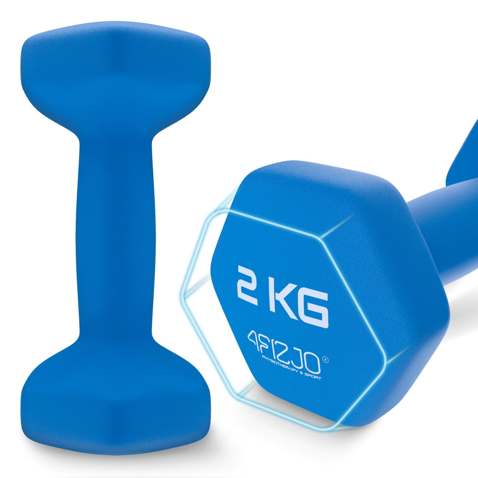 Set manubri palestra casa esagonali 4FIZJO CLASSIC 7 kg 6/7