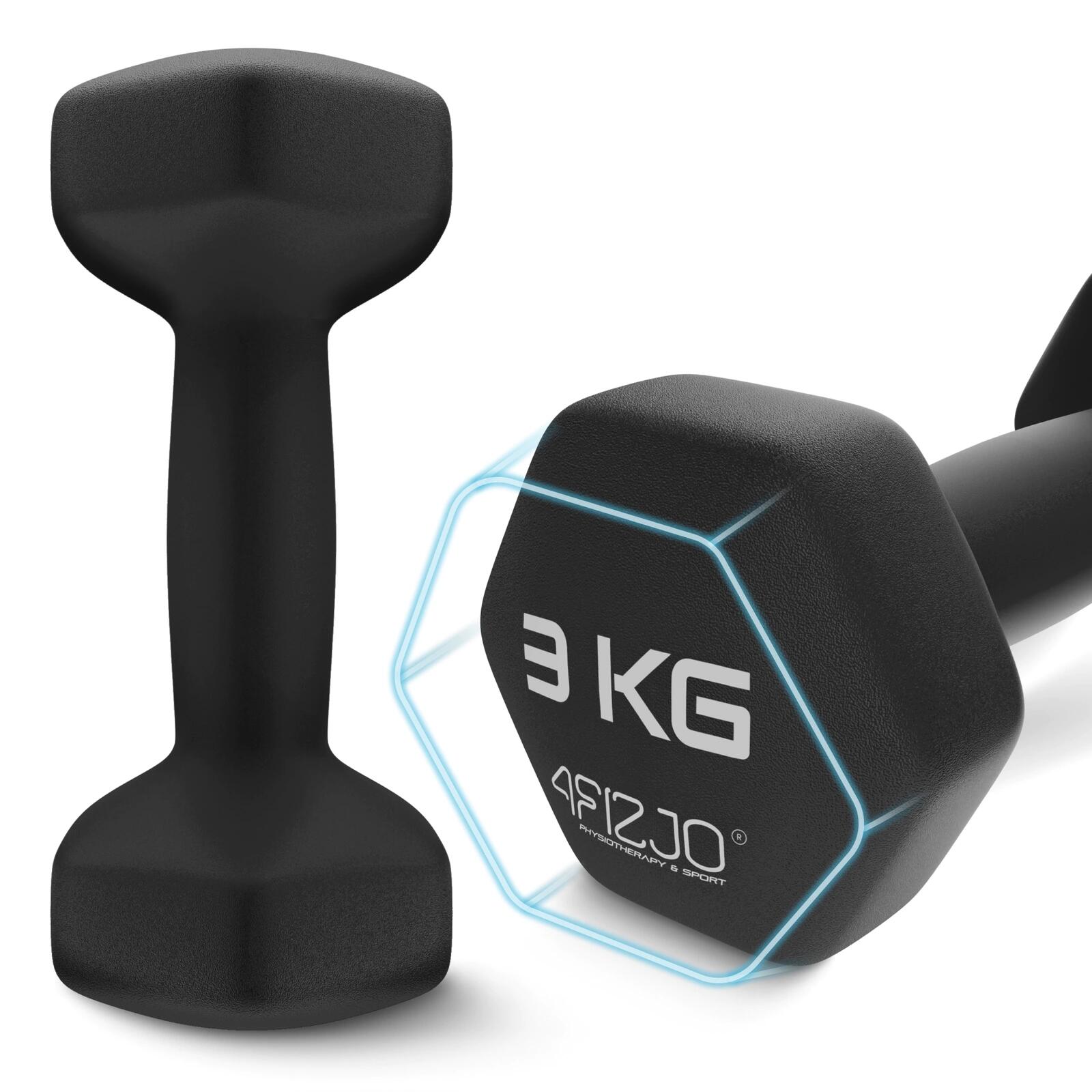 Jednoruční činky 4FIZJO sada 12 kg 7/7