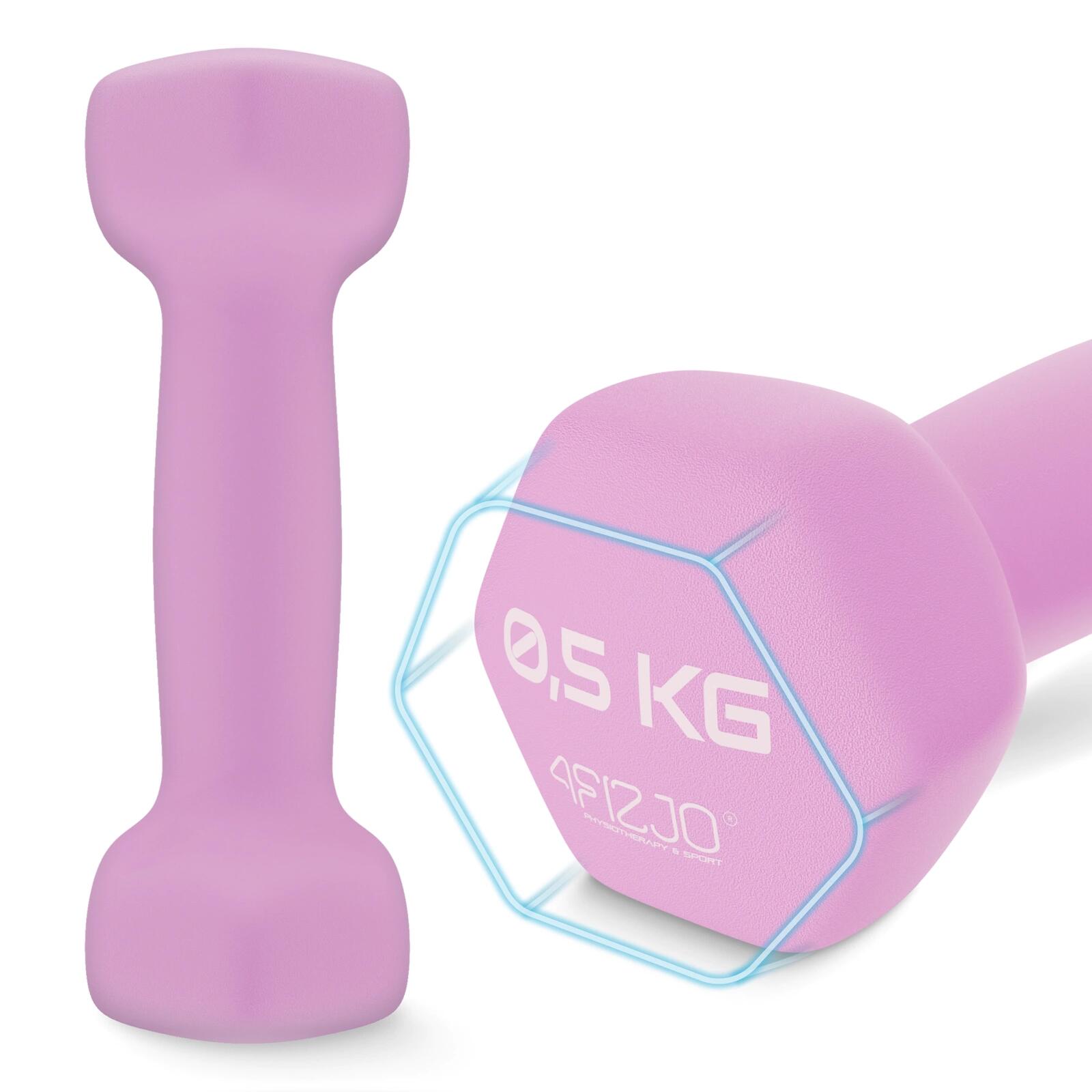 Coppia manubri fitness palestra ghisa vinile antiscivolo CLASSIC 4FIZJO 5/6