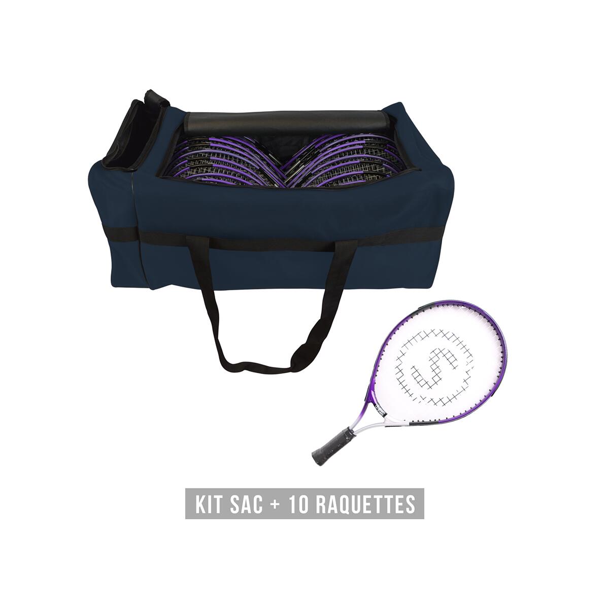 LOT DE 10 RAQUETTES DE TENNIS JR T500 2/2