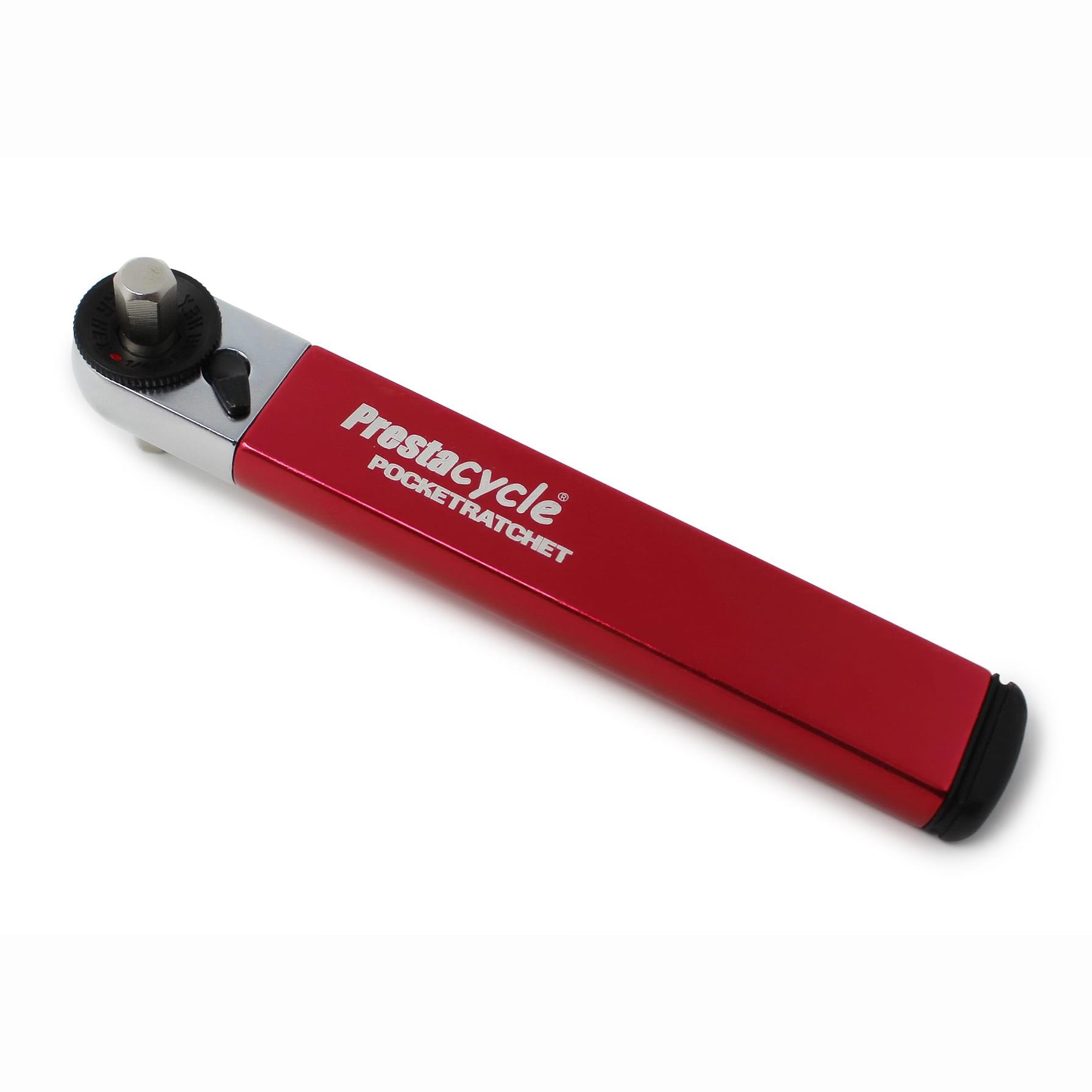 PRESTACYCLE POCKETRATCHET - POCKET MULTI-TOOL W/BITS STORED IN HANDLE 3/7
