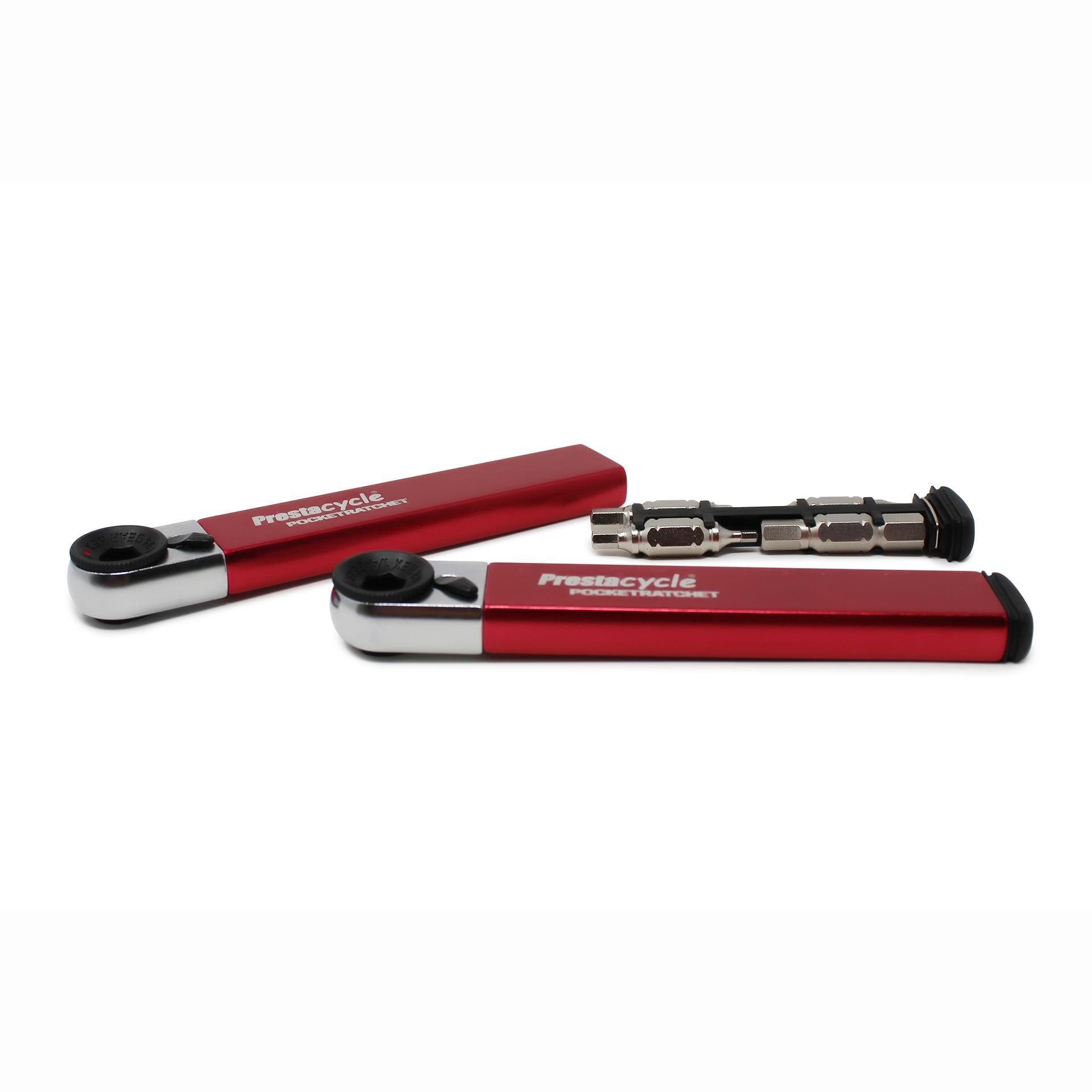 PRESTACYCLE POCKETRATCHET - POCKET MULTI-TOOL W/BITS STORED IN HANDLE 4/7