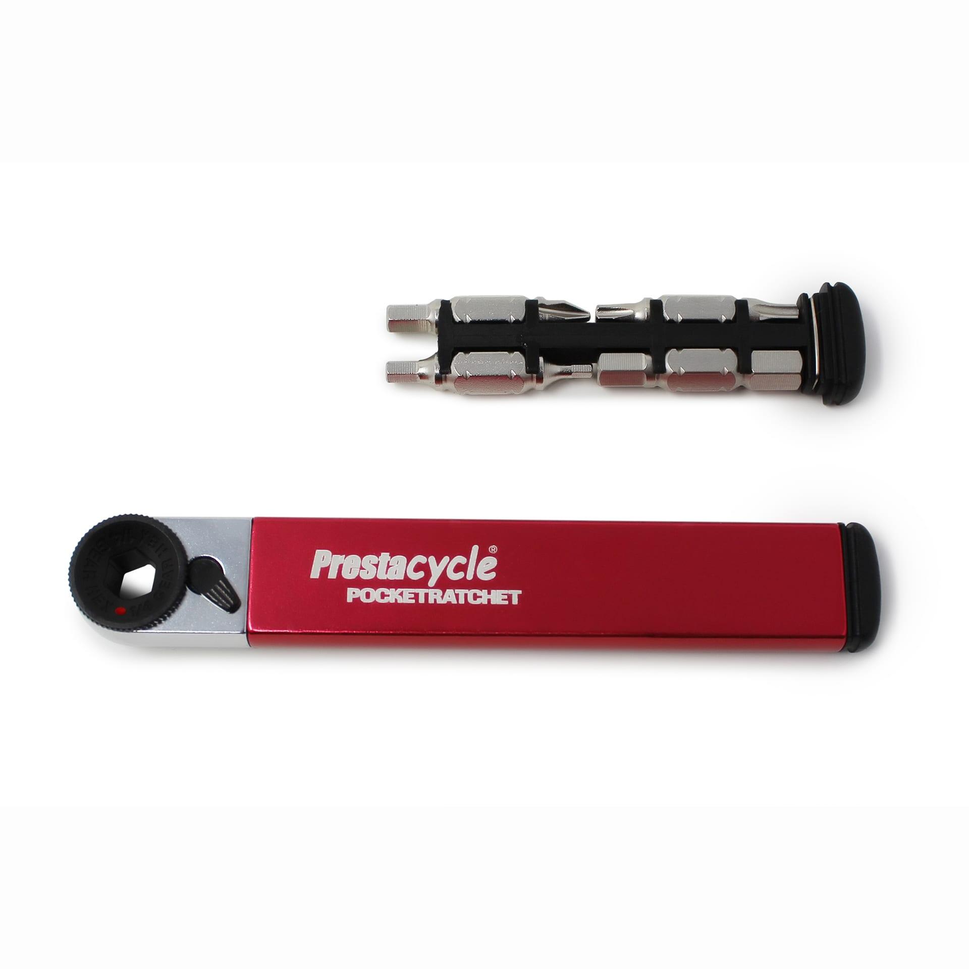 PRESTACYCLE POCKETRATCHET - POCKET MULTI-TOOL W/BITS STORED IN HANDLE 7/7