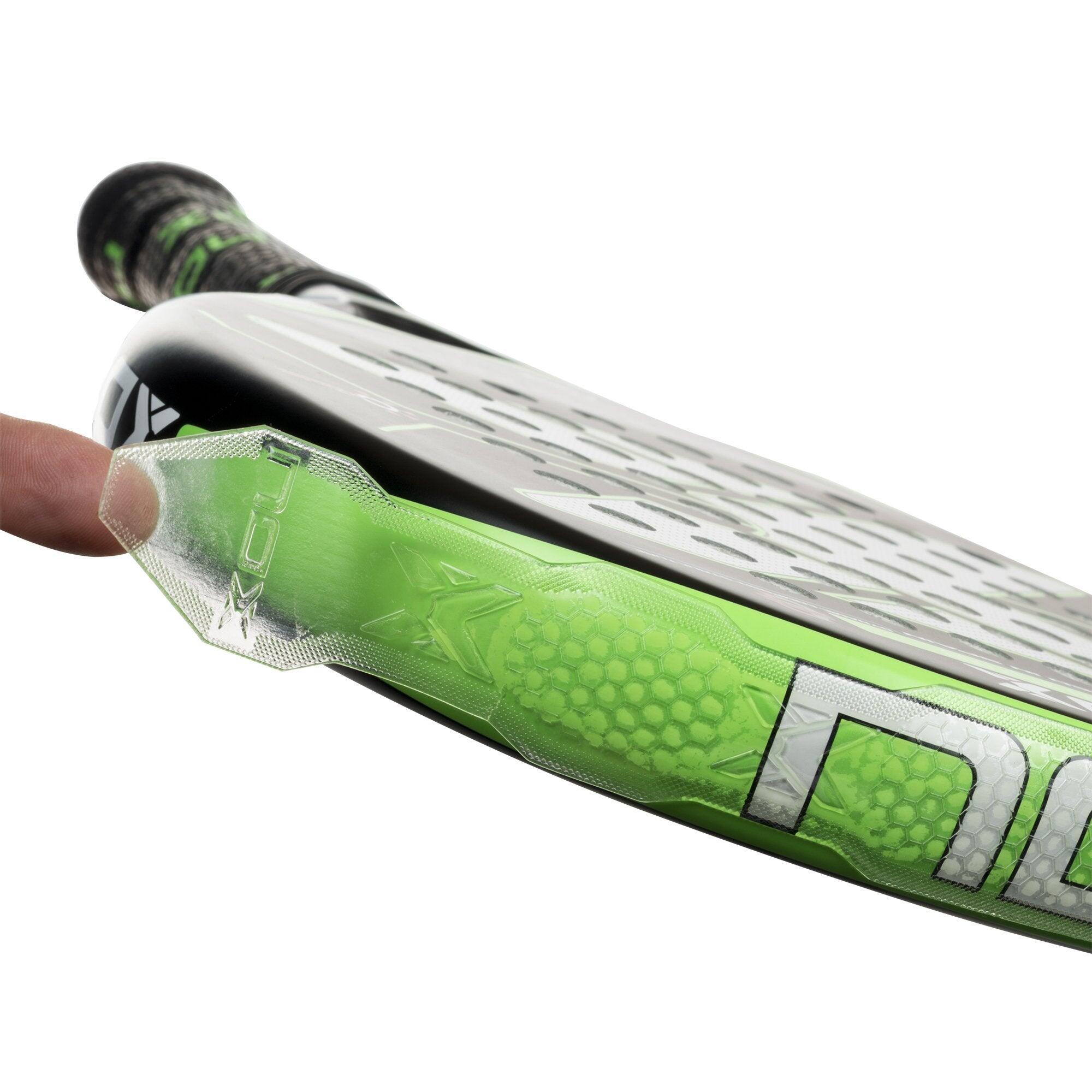 Protetor de raquete de padel transparente com padrão em relevo 3/5