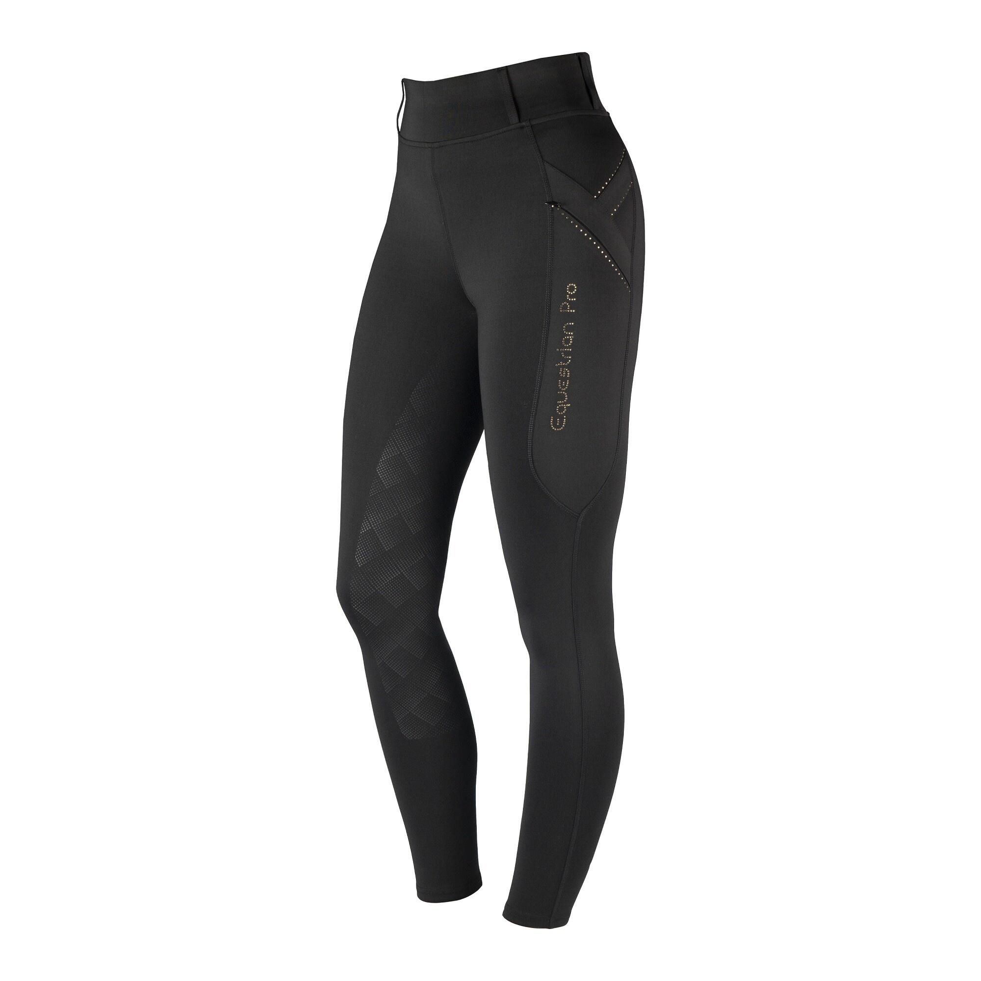 Horka - Horka Legging D'Équitation Momentum - Noir Rose - Pantalon D'Équitation - Noir|rose - 40 M - Decathlon
